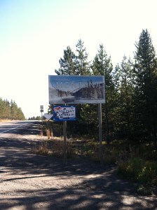 And if you turn around, look! Another sign to collect.