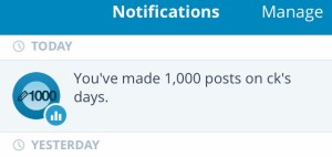 1000 posts