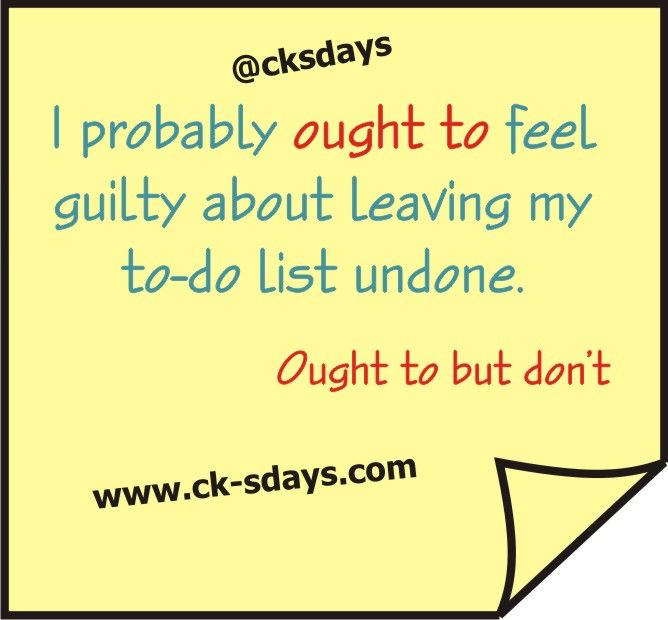 ought to feel guilty