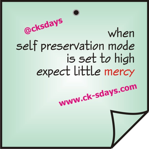 self preservation